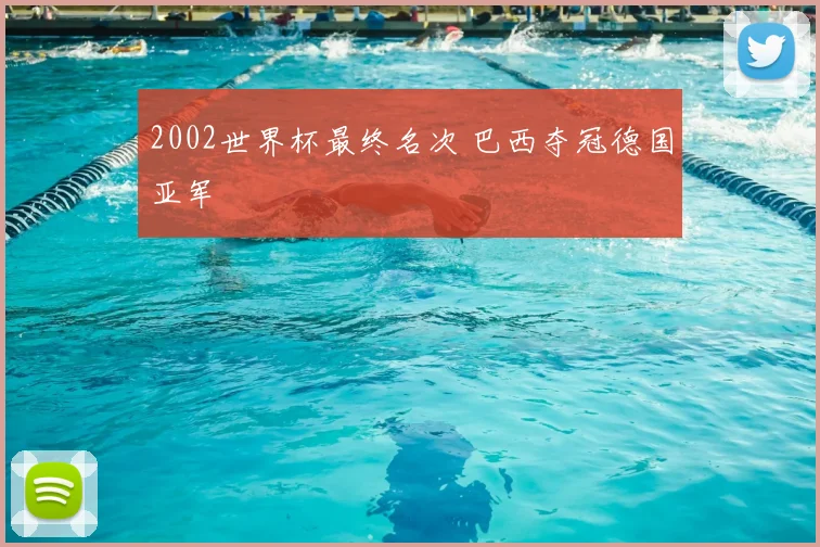 2002世界杯最终名次 巴西夺冠德国亚军